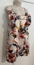 Flawless Gigi Flounce Floral Print Knee Length Dress Women’s Size 4 By Cooper St