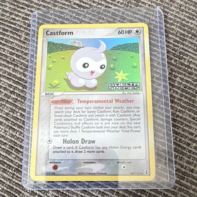 Nintendo Castform EX Delta Species 34/113 Holo Rare Eng 60 HP 2005