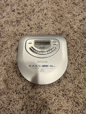 Vintage AIWA Portable CD Player XP-V716C 48 Second ANTI-SHOCK - Works Great 