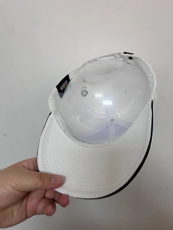 Boné de beisebol F1 Cadillac Team bordado ao ar livre ajustável branco - Imagem 3 de 4