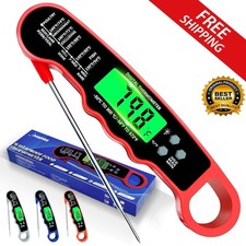 Instant Read Digital Meat Thermometer BBQ Grill Smoker For Kitchen Food Cooking