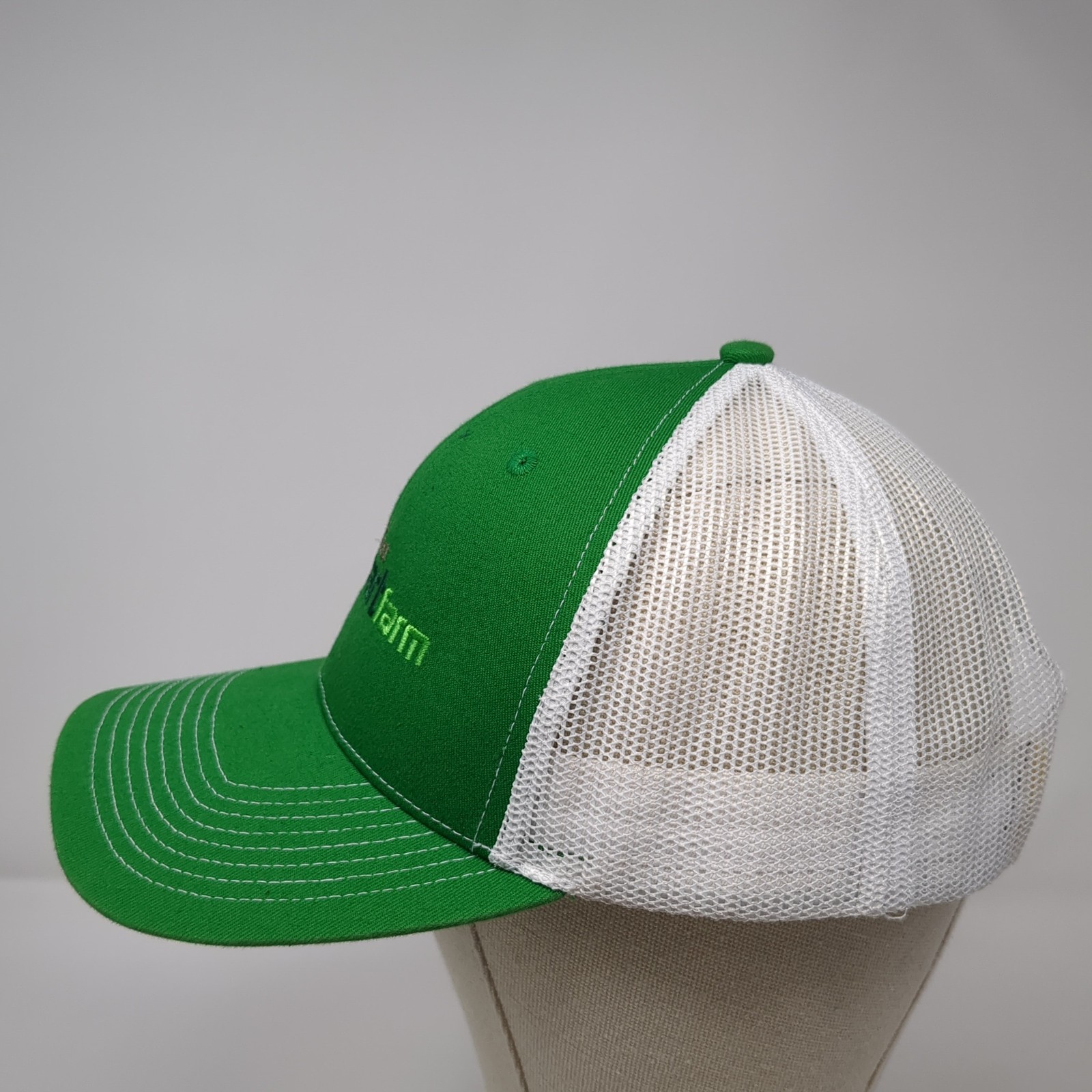 Simplot Small Farm Snapback Trucker Hat Green One… - image 3