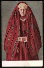 Künstler-AK polnische Frau in Tracht 