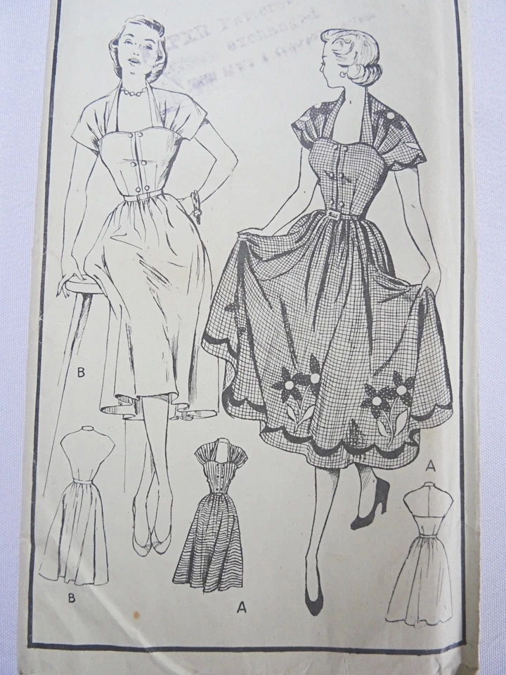 Vintage Sewing Pattern 1950s Style Womens Dress New Look  Ladies 50s 34" Bust - Image 4 of 4