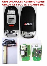 Audi S 5 Keyless Go Smart Comfort Oem Unlocked Remote New Uncut Key Iyzfbsb802 Audi S 5 Keyless Go Smart Comfort Oem Unlocked Remote New Uncut Key Iyzfbsb802