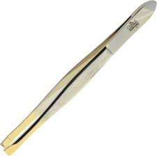 CS31 3 1/ Gold Tipped, Surgical Grade, rman Carbon Steel Tweezers -