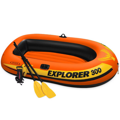 [FLASH SALE] Intex 83-in x 46-in 3 -Seat Orange Inflatable raft