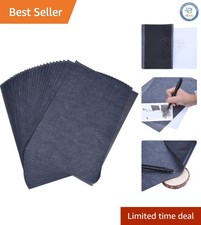Erasable 30 Pack Graphite Carbon Copy Tracing Paper - 9x13 Inch Versatile Sheets