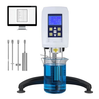 Viscometer 10 100000 cP, ±2% Accuracy, 4 Rotors, LCD, RS232 Output