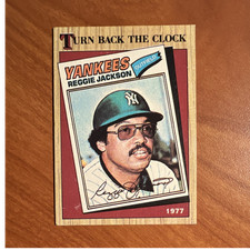 Topps 1987 Turn Back The Clock Reggie Jackson #312 Yankees Baseball Card
