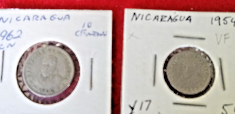 Foreign Coin       NICARAGUA 2 Coin Lot   see description   Circulated