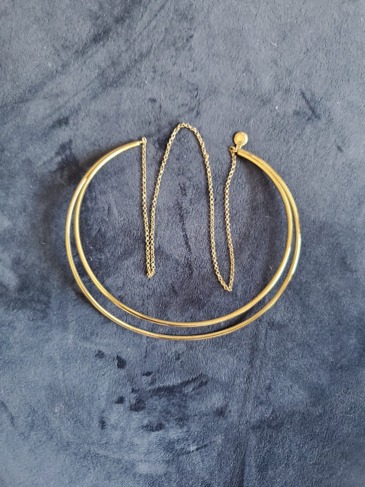 BCBGeneration Gold Colored Double Layered Circle … - image 7