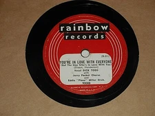 EDDIE "PIANO" MILLER-You're In Love With Everyone (1951) RAINBOW 10" 78 RPM 