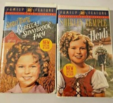 shirley temple in heidi and rebecca of sunnybrook farm vhs movies new in wrap