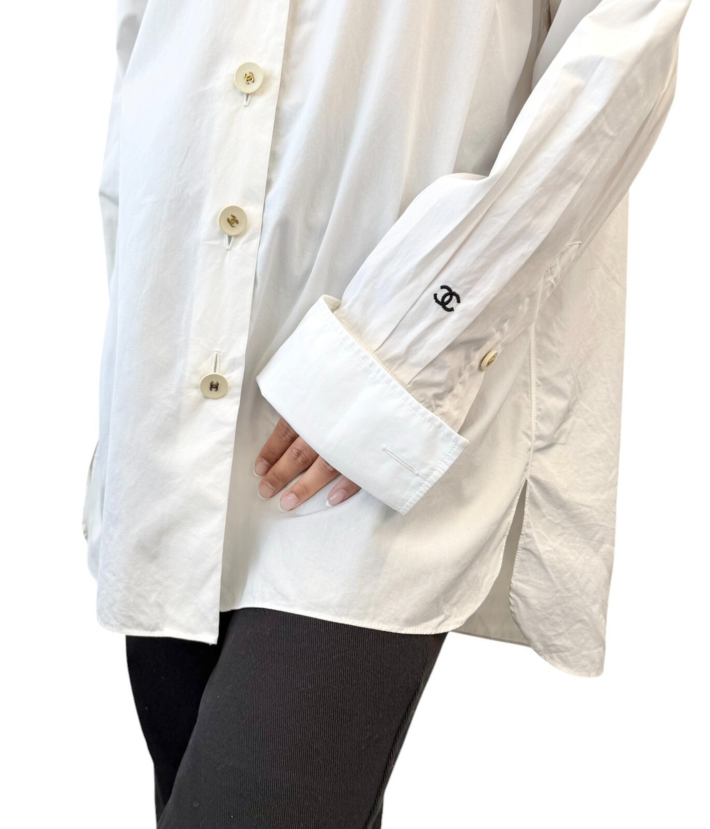 CHANELシャツ Chanel Short Sleeve Shirt White – AMORE Vintage Tokyo