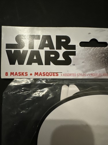 Disney | Star Wars Party Masks | 4 Assorted Styles w/ 8 Masks Total - Picture 2 of 6
