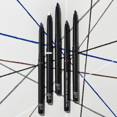 e.l.f. No Budge Retractable Eyeliner, Smudge-Proof Eye Makeup, Ultra Black - Picture 6 of 7