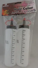 2 Hair Color Applicator Bottles 8 Oz Fluid Mix Coloring Cosmetic Salon Condiment
