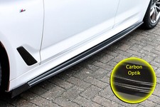 Bi Seitenschweller mit Wing ABS für BMW 5er G30 G31 mit M-Paket Carbonoptik