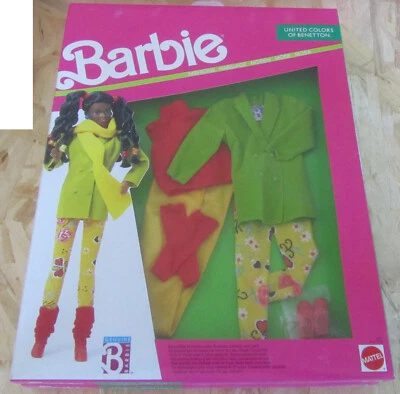 Barbie United Colors Of Benetton 9482 Mattel Outfit Vestitino 1990 RARO MINT NEW - Imagen 1 de 2