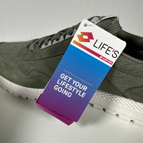 Scarpe da ginnastica Lotto Runner Plus II CVS UK 6,5 verde lichene profondo 213547 15Q NUOVE - Foto 9 di 16