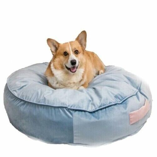 Puppy Pet Calming Bed Warm Round Nest Comfy Sleeping Kennel Cave Cat Dog Bed - Picture 2 of 6