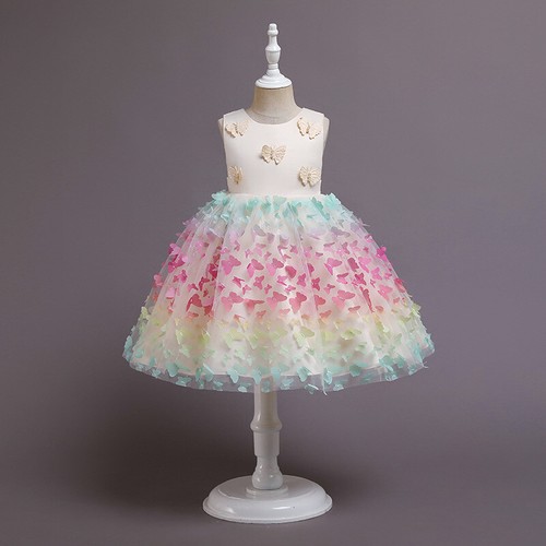 Children Flower Girls Dress Party Wedding Elegent Princess Performance Clothes - Picture 4 of 11