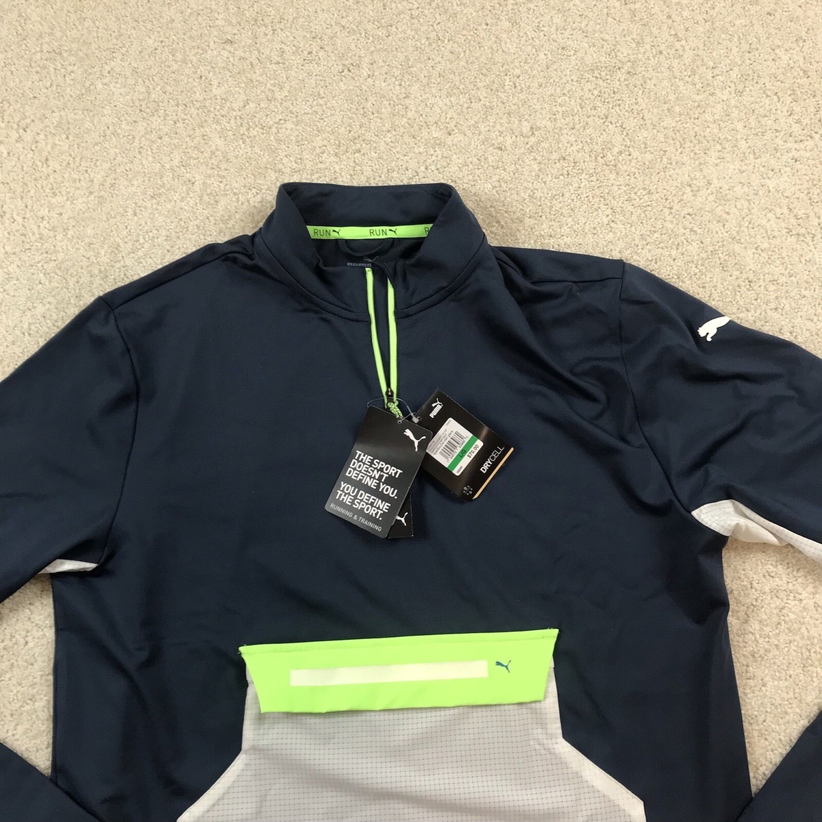 Puma Run Cool Adapt 1/2 Zip Pullover Mens Large New 520847 66 | eBay