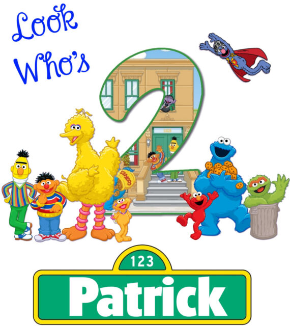 SESAME STREET Elmo Zoe CUSTOM T-SHIRT Personalize birthday party gift PBS TEE SESAME STREET Elmo Zoe CUSTOM T-SHIRT Personalize birthday party gift PBS TEE
