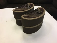 Sancap 3" x 24" 50 Grit Aluminum Oxide Cloth Sanding Belts PACKS OF 10 USA MADE