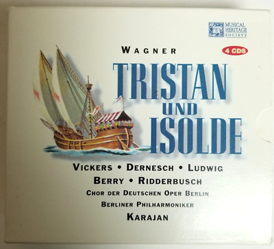 Wagner Tristan Und Isolde 4 CD Box Set Musical Heritage Society 544623T