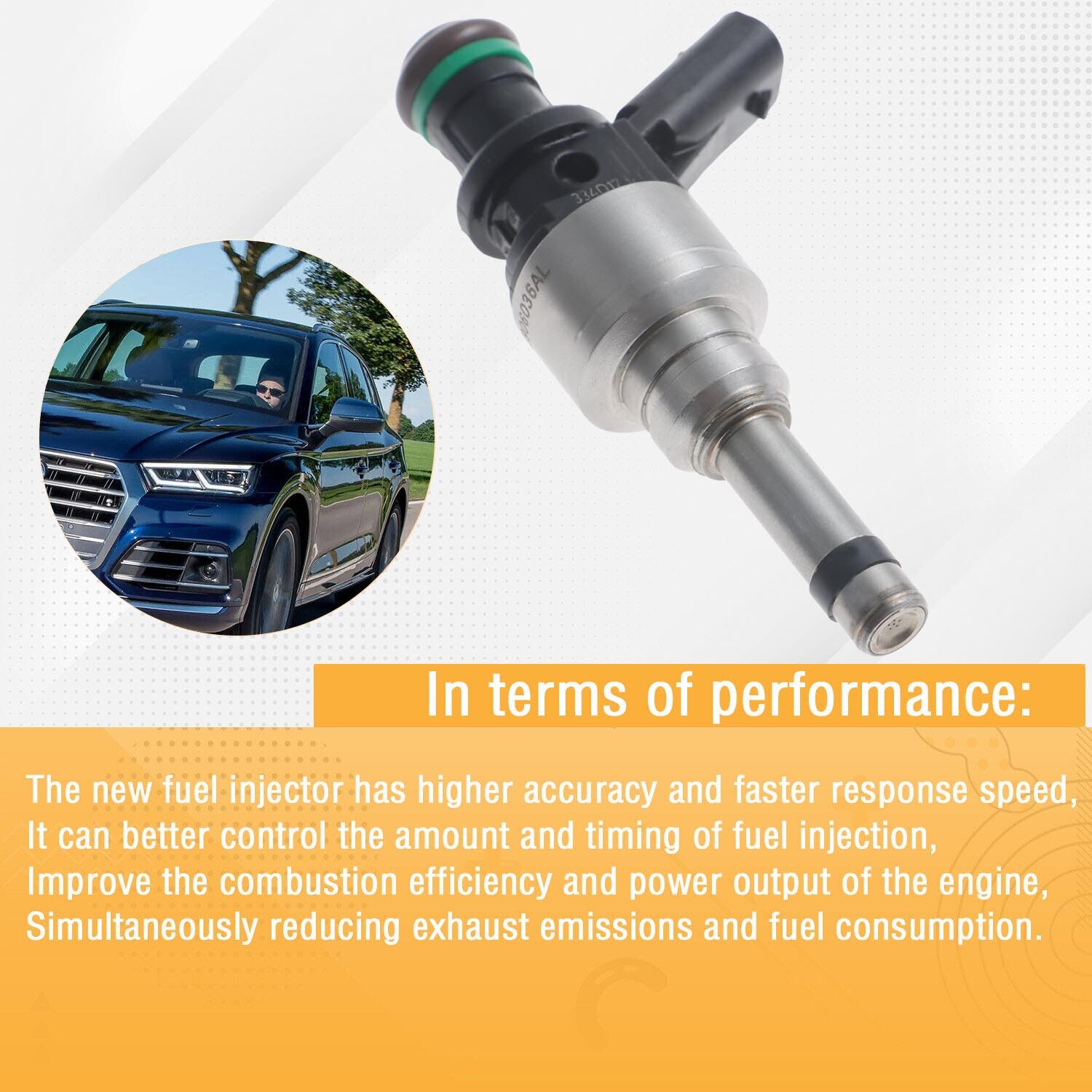New Fuel Injector for Audi Q5 Q7 S5 S4 SQ5 Volkswagen Touareg 3.0L
