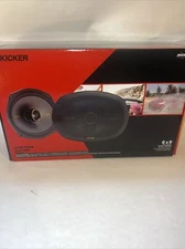 Kicker KSC690 6x9" 300W Max 2-Way Thin-Mount Car Speakers w/1" Tweeters (Pair)