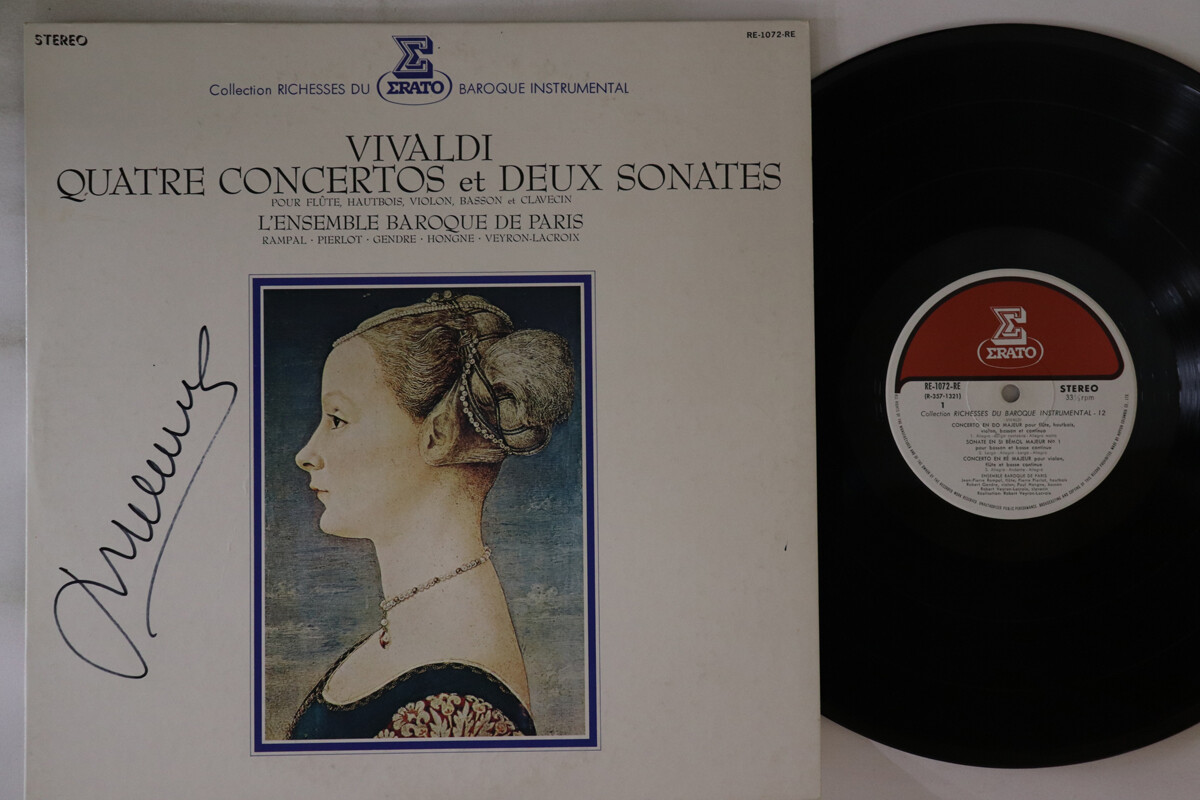 その他 LP Lemsemble Baroque De Paris Vivaldi: Quatre Concertos Et Deux Sonates RE1072RE ERATO /00260 LP L'emsemble Baroque De Paris Vivaldi: Quatre RE1072RE