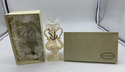 Vase Blumenständer Amphore Glas Flitterwochen Handarbeit Made Italy H 19,5 cm