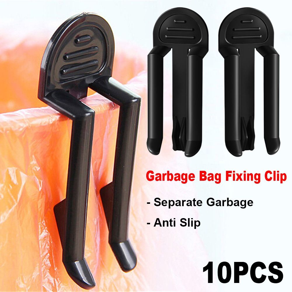 Secure Trash Bag with Anti-Slip Garbage Can Lock Holder Clamps for Waste Bins