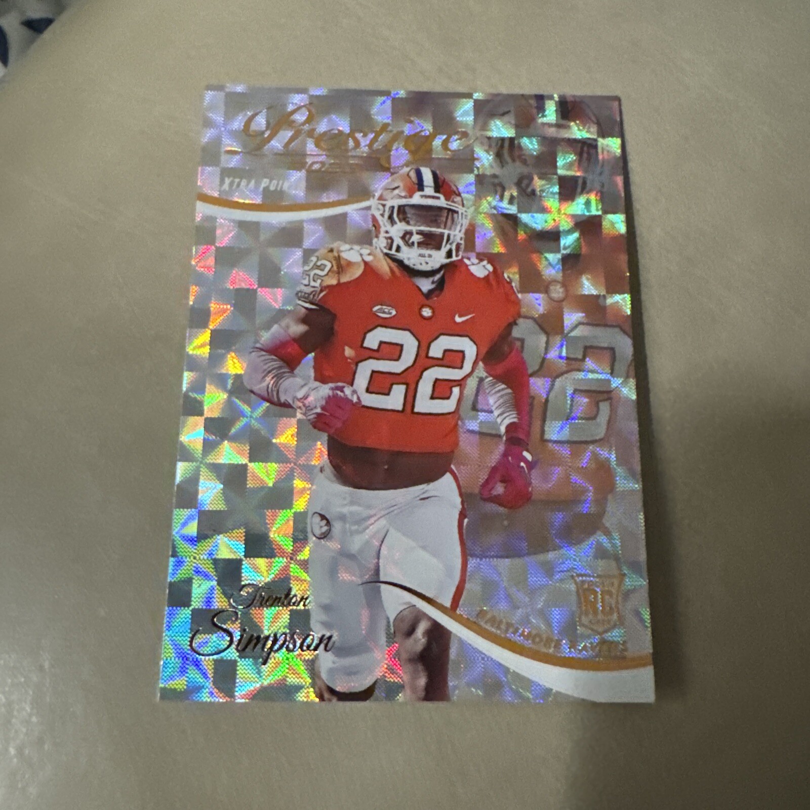 Trenton Simpson Panini Prestige #380 Hyper Xtra Points