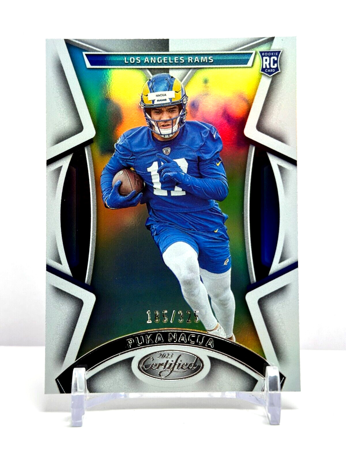 2023 Panini Certified Rookie Mirror #'d /325 Puka Nacua Los Angeles Rams No. 143