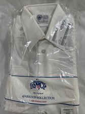 DSCP Garrison Collection White Long Sleeve Shirt Tuck-In Button Men's 16 ATH
