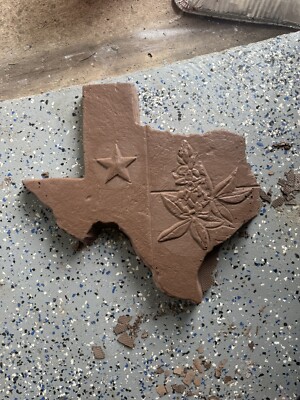 Texas Hand Made Concrete  Stepping Stone Paver 