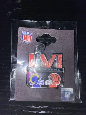 Super Bowl LVI 56 Pin 2022 NFL Bengals VS Rams Exclusive Limited Edition
