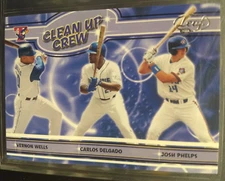 2004 Leaf Clean Up Crew Wells/Delgado/Phelps (#CC-3) insert card