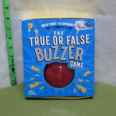 TRUE OR FALSE BUZZER GAME incomplete w/ box 2019 no cards High Five Games