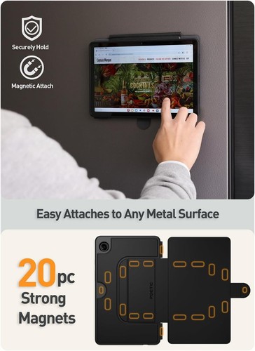 For Samsung Galaxy Tab A9 A9 Plus Case Poetic Magnetic Fidget Stand Folio Cover - Picture 4 of 49
