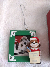 Hallmark Good Dog Picture Frame Christmas Ornament 1995