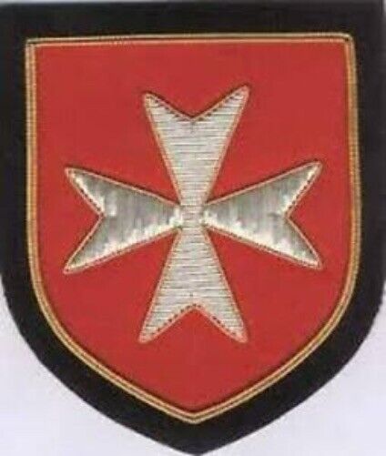 Medieval Malta Cross Crusades Patch Knight Kingdom HRE Holy Land Order Award KC