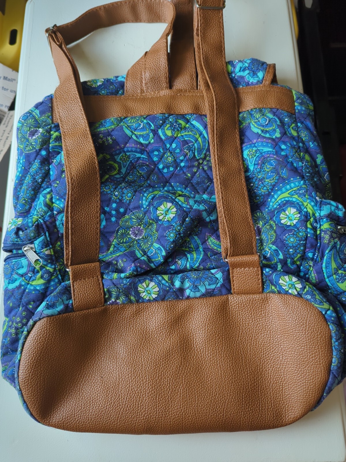 okpta floral pattern backpack - image 3