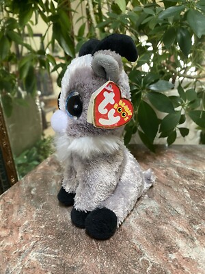 Ty Beanie Boos Goat Beanie Boos GABBY Ty Silk Plush Big Eyes Goat