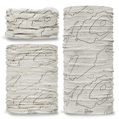 G-772 Map Contours Light Snood Bandana Multifunktional Recycling Kunststoff UK