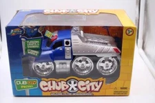RARE JADA TOYS CHUB CITY LIGHTS & SOUNDS TOW TRUCK SPINNING WHEELS LIGHTS